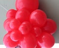balloons red bunch full frame many Royalty Free Stock Photo