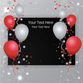 Balloons sale business template happy birthday