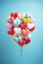 balloons in shape heart