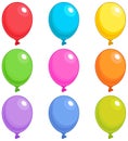 Balloons Singles Royalty Free Stock Photo