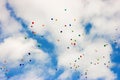 Balloons in the sky Royalty Free Stock Photo