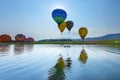 Balloons in sky ,Balloon Festival,Singhapark International Balloon Fiesta 2017.