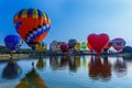 Balloons in sky ,Balloon Festival,Singhapark International Balloon Fiesta 2017.