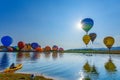 Balloons in sky ,Balloon Festival,Singhapark International Balloon Fiesta 2017.