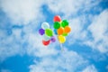 Balloons in the sky Royalty Free Stock Photo