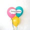 Balloons Speech Bubble Chat Royalty Free Stock Photo