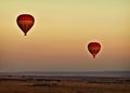Balloons at Sunrise, Kenya Royalty Free Stock Photo