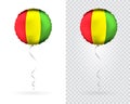 Balloons in Vector as Guinea National Flag Royalty Free Stock Photo