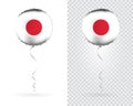 Balloons in Vector as Japan National Flag