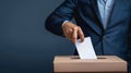 The ballot in the box.AI generated image Royalty Free Stock Photo