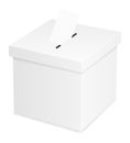 Ballot box for election voting vector illustration