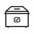 Election Day icon vector Royalty Free Stock Photo
