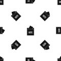 Ballot box pattern seamless black