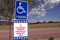 Ballot Box Sign for Election - All Mail-In Voting With Wheelchair Handicap Accessible Parking Royalty Free Stock Photo