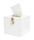 Ballot box and vote paper