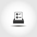 Ballot isolated icon. business design element