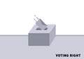 Ballot vote by post in ballot box for election day ep07