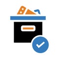 ballot, voting box, box, coupon box icon