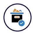 ballot, voting box, box, coupon box icon