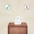 Ballot voting box