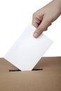 Ballot voting vote box politics choice election Royalty Free Stock Photo