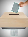 Ballot worthless Royalty Free Stock Photo