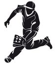 Ballplayer, silhouette