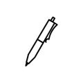 Pencil icon flat icon. Single high quality outline symbol of pen for web design or mobile app. Thin line signs of