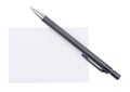 Ballpoint pen and a blank sheet of paper isolated Royalty Free Stock Photo