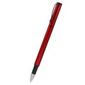 Ballpoint pen isolated on white background, elegant pen in red. With clipping path. isolated background. Royalty Free Stock Photo