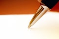 Ballpoint pen, macro shot Royalty Free Stock Photo