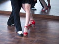 Ballroom dance salsa dancers Royalty Free Stock Photo