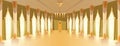 Ballroom hall with chandelier vector illustration