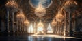 The ballroom of the Rococo era a magnificent chandelie_010 Royalty Free Stock Photo