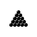 balls for billiards icon. Element of sport icon for mobile concept and web apps. Isolated balls for billiards icon can be used for