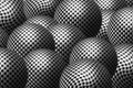 Balls in checker pattern