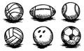 Balls Doodle, Sports, Team Sport, Sketch