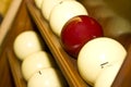Balls for russian billiards Royalty Free Stock Photo