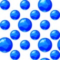 Balls seamless pattern blue colorful Royalty Free Stock Photo