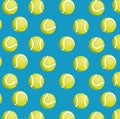 Balls tennis seamless pattern design Royalty Free Stock Photo