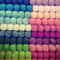 Balls of wool with vitange effect Royalty Free Stock Photo