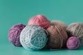 Balls of yarn for knitting Royalty Free Stock Photo