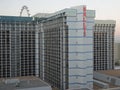 Bally`s Las Vegas Casino Hotel Exterior During the Early Evening Royalty Free Stock Photo