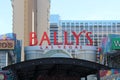 Bally's Las Vegas casino sign Royalty Free Stock Photo