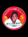 Bally`s Park Place, Willies Mays $5 Poker Chip