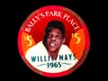 Bally`s Park Place, Willies Mays $5 Poker Chip on a black backdrop