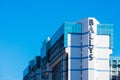 Bally`s sign atop hotel, casino, entertainment and shopping promenade on the Las Vegas Strip Royalty Free Stock Photo