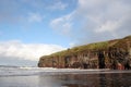 Ballybunion beach winter rainbow