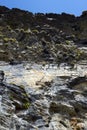 Ballybunion rocky cliff face Royalty Free Stock Photo