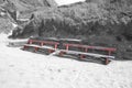 Ballybunion seaside benches and sand drifts